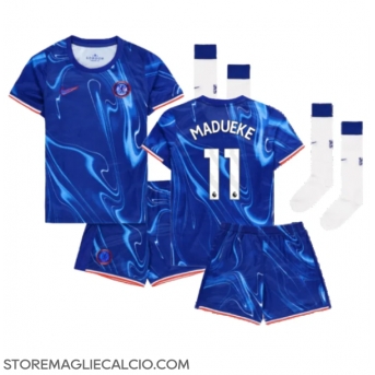 Chelsea Noni Madueke #11 Maglia Gara Casa Repliche 2024-25 Bambino Maniche Corte